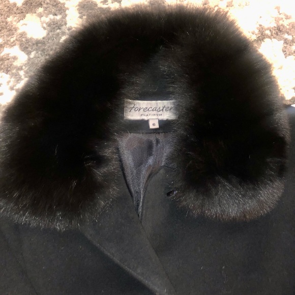 Forecaster Platinum Fur Collar LambsWool Coat - Picture 3 of 6